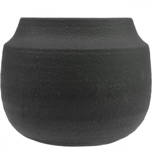 Floristik24 Bloempot zwart keramiek Ø27cm H23cm