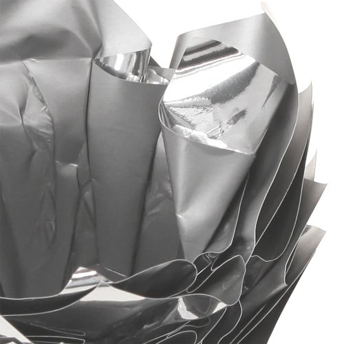 Artikel Plantenbak zilver glans geschenkverpakking Ø5,5cm H6cm 8 stuks