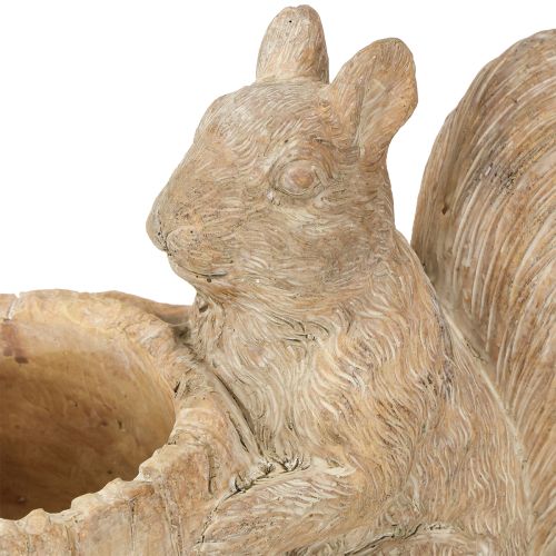 Artikel Bloempot met eekhoorn gegoten stenen decoratie 26×14×19cm