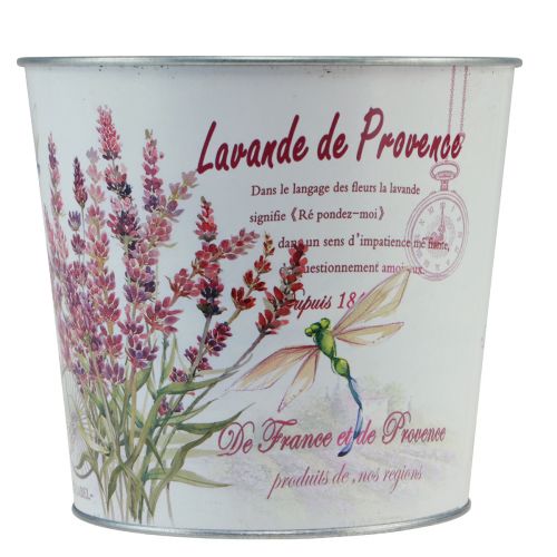 Artikel Plantenbak metaal bloempot lavendel Ø21cm H18cm