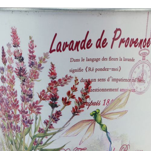 Artikel Plantenbak metaal lavendel bloempot klein Ø18cm H15,5cm