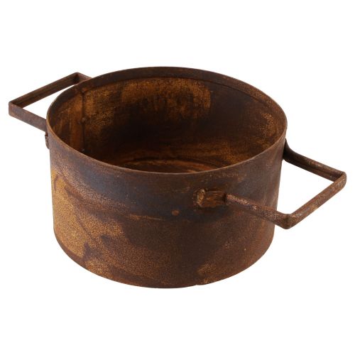 Floristik24 Plantenbak roest metalen plantenpot Ø19,5cm/26cm set van 2