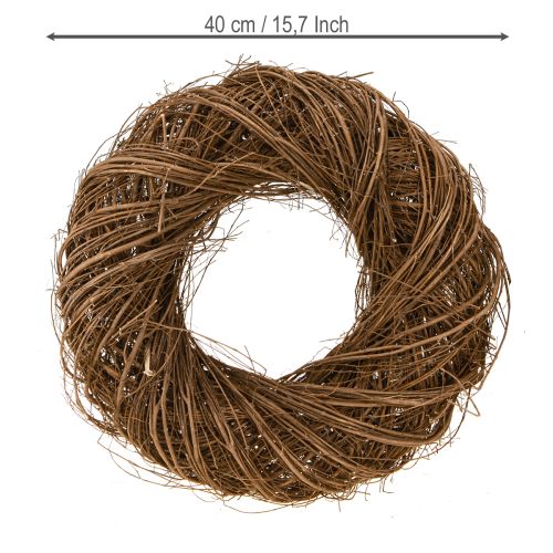 Artikel Iepen decoratieve krans van takken, natuurlijke iepenkrans Ø40cm