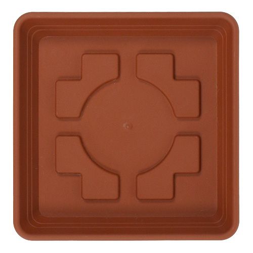 Artikel Onderzetter Lara vierkant 20cm x 20cm terracotta 1 st
