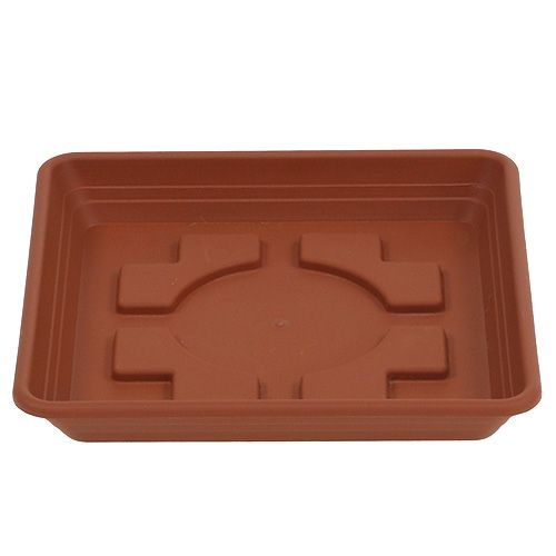 Floristik24 Onderzetter Lara vierkant 29cm x 29cm terracotta 1 st