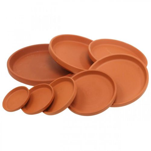 Keramische onderzetters, terracotta schotels Ø6–17,5 cm