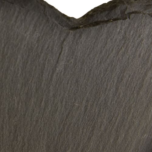 Floristik24 Valentijnsdag Leisteen Hart Decoratief Hart Zwart 25cm 2 st