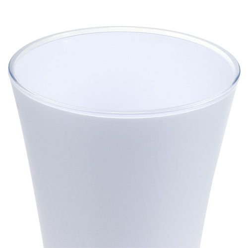 Artikel Vaas “Fizzy” Ø13,5cm H20,5cm wit 1 st