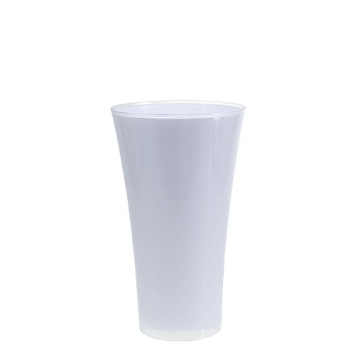 Floristik24 Vaas “Fizzy” Ø16cm H27cm wit, 1 st