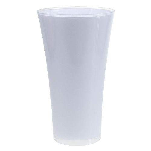 Vaas “Fizzy” Ø28,5cm H45cm wit 1 st