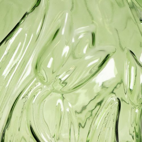 Artikel Glazen vaas met reliëf van een tulp voor interieurdecoratie, 22,5 cm