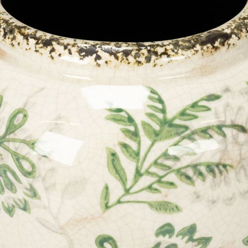 Artikel Vaas met verfijnd plantenmotief voor huisdecoratie, 19 cm