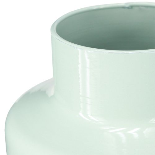 Artikel Vaas Metalen Vaas Decoratie Mintgroen Pastel Ø16.5cm H23.5cm