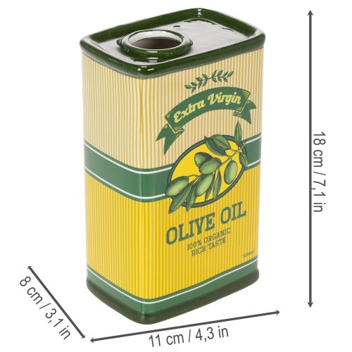 Artikel Keramische olijfolievaas - Perfecte tafeldecoratie voor gedroogde bloemen, 18 cm