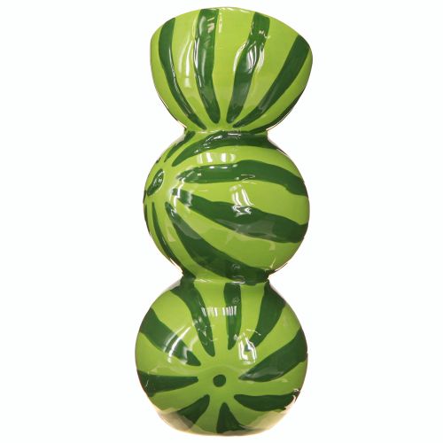Artikel Vaas watermeloen keramiek vaas zomerdecoratie keramiek H22cm