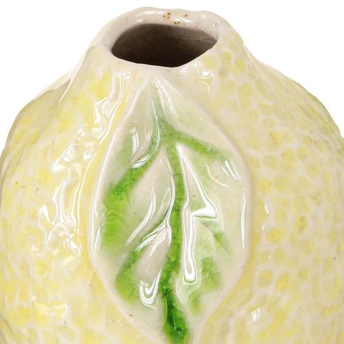 Artikel Keramiek decoratie citroenboom - Mediterrane tafeldecoratie met fruitmotief 13x8x22cm