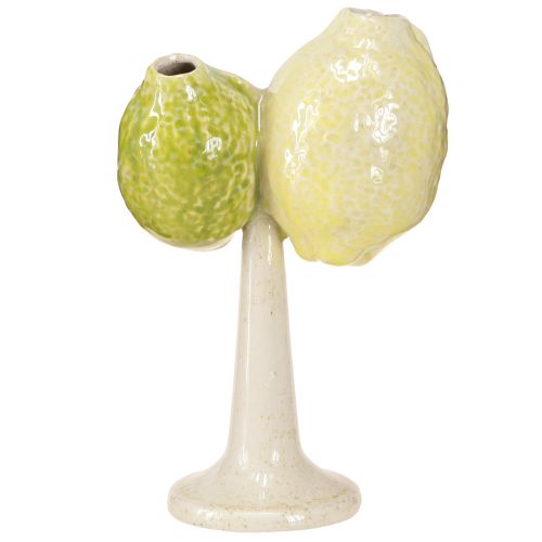 Artikel Keramiek decoratie citroenboom - Mediterrane tafeldecoratie met fruitmotief 13x8x22cm