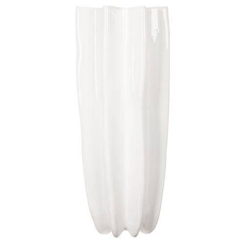 Bloemenvaas met ribbels, moderne decoratieve vaas, 38 cm | Floristik24.nl
