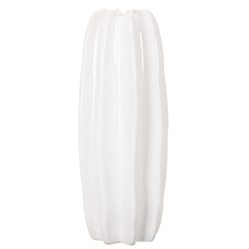 Geribbelde vaas, moderne keramische vaas voor droogbloemen, 40 cm | Floristik24.nl