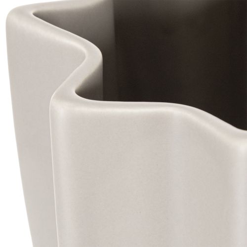 Moderne geribbelde vaas, hoge decoratieve vaas voor droogbloemen, 38 cm | Floristik24.nl
