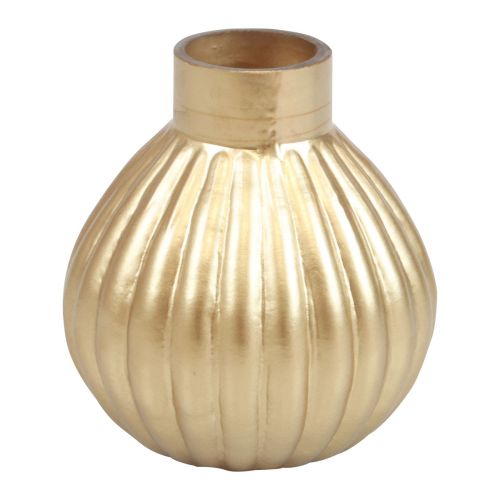 Floristik24 Vaas goudkleurige glazen vaas bolvormige decoratieve vaas glas Ø10,5cm H11,5cm
