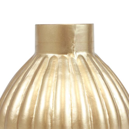 Floristik24 Vaas goudkleurige glazen vaas bolvormige decoratieve vaas glas Ø10,5cm H11,5cm