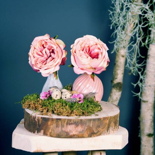 Floristik24 Vaas Ø7.5cm H10cm parelmoer roze 6st