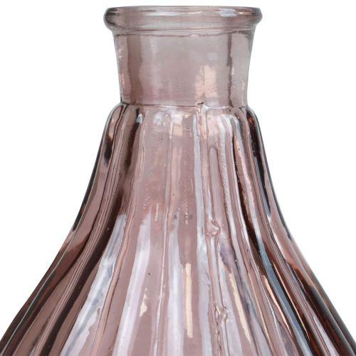 Floristik24 Vaas roze glazen vaas bolvormige decoratieve vaas glas Ø8,5cm H11,5cm