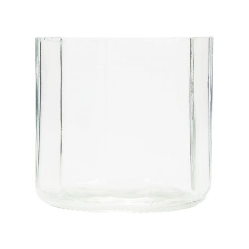 Kaarshouder glazen lantaarn helder Ø9,5cm H9cm 6st
