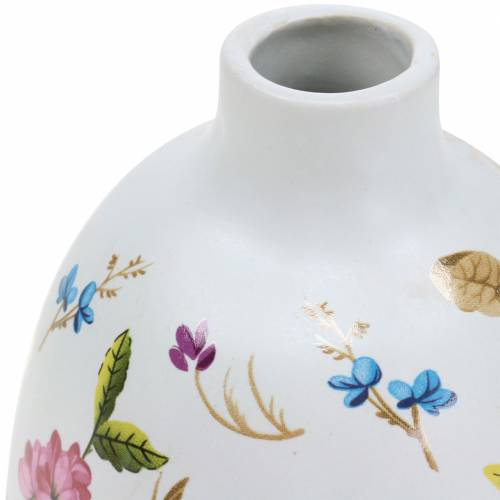 Floristik24 Siervaas witte bloemen Ø9cm H13.8cm