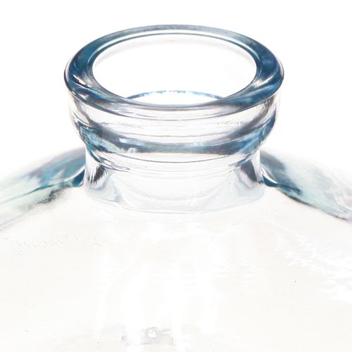 Artikel Bolvormige vazen plat glas decoratieve vazen blauw Ø9cm H6cm 6 stuks