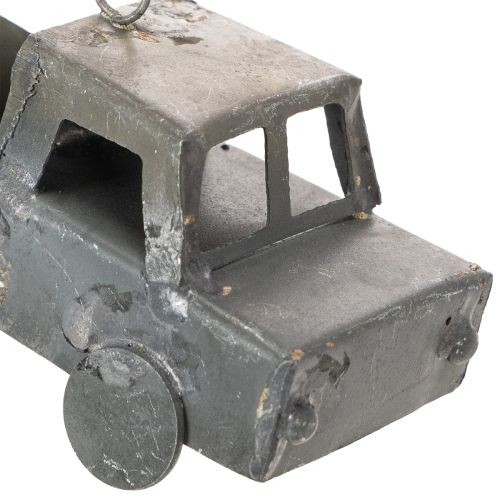 Artikel Vintage decoratieve metalen auto's om op te hangen, diverse maten, 9-10 cm, 4 stuks