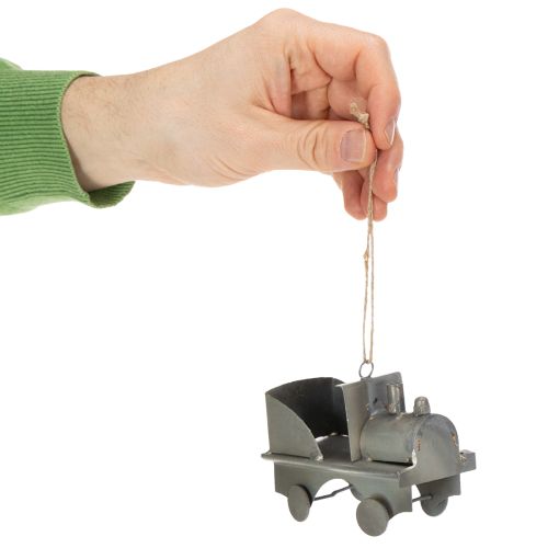 Artikel Vintage decoratieve metalen auto's om op te hangen, diverse maten, 9-10 cm, 4 stuks