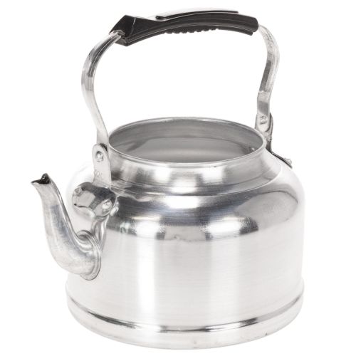 Vintage decoratieve theepot/plantenbak, metaal met zinklook, Ø19cm H15cm kopen | Floristik24.nl