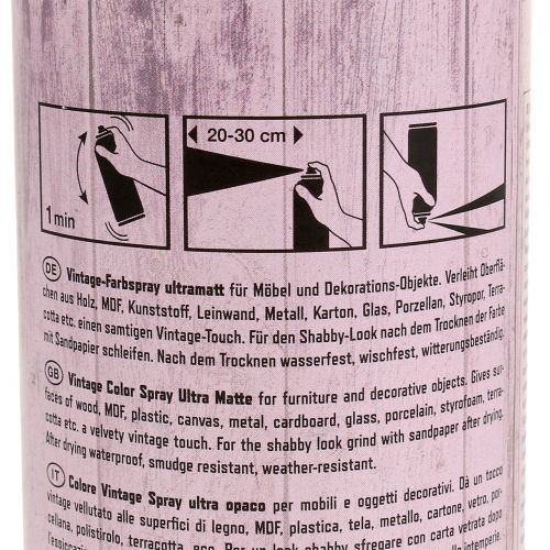 Floristik24 Vintage lichtroze spuitverf 400ml