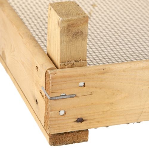 Artikel Vintage houten doos met gaas, landelijke stijl, 75×50×14cm