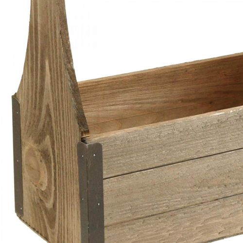 Artikel Vintage houten kist voor opplant gereedschapskist plantenbak 28×14×31cm