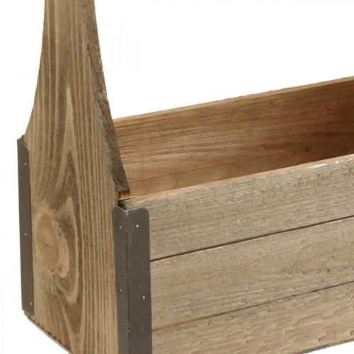 Floristik24 Vintage houten kist voor opplant gereedschapskist plantenbak 28×14×31cm