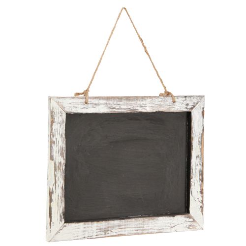 Artikel Vintage hangkrijtbord zwart wit 30×25cm 2st