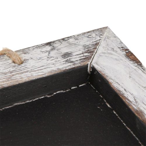 Artikel Vintage hangkrijtbord zwart wit 30×25cm 2st