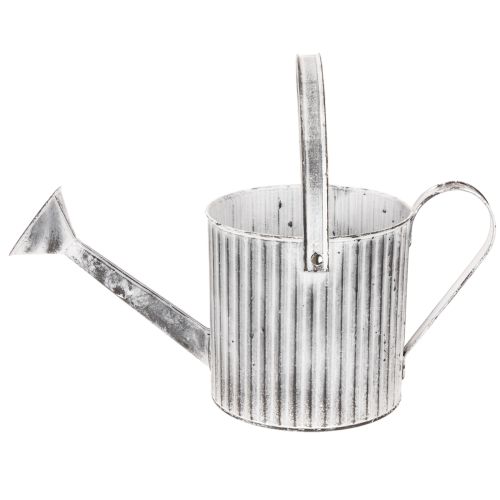 Vintage plantenpot Ø17cm, decoratieve gieter, metalen plantenpot in shabby chic stijl | Floristik24.nl