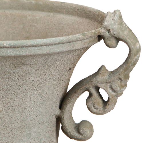 Artikel Vintage trofee grijze metalen trofee met handvat H22,5cm