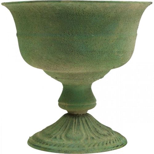 Floristik24 Vintage bekerplanter metalen rustieke plantenpot H20cm Ø20cm