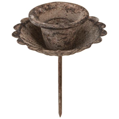 Floristik24 Vintage puntkaarshouder om in te steken Ø8,5cm H11,5cm 4st
