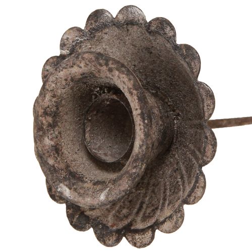 Floristik24 Vintage puntkaarshouder om in te steken Ø8,5cm H11,5cm 4st