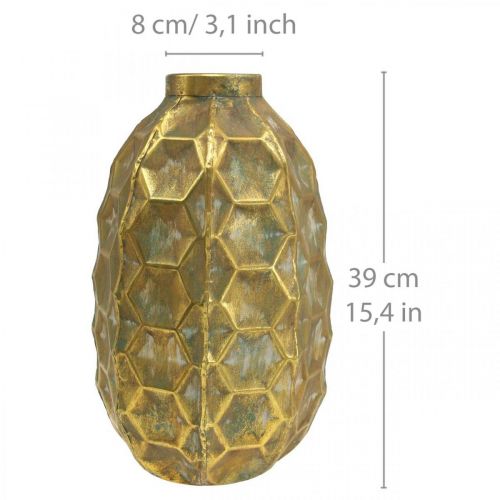 Artikel Vintage vaas goud bloemenvaas honingraat look Ø23cm H39cm