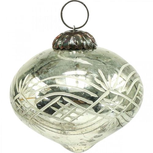 Artikel Vintage kerstversiering glas H7,5/8,5/9,5cm 3st