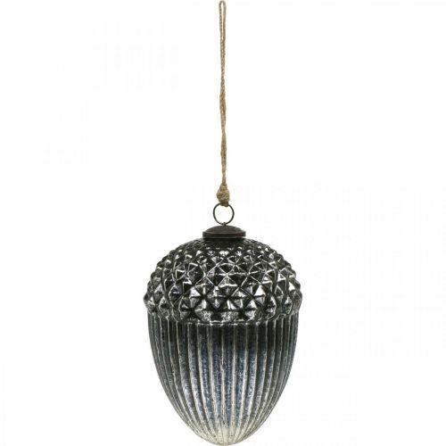 Artikel Vintage kerstboomversiering eikelglas kersthanger H20cm Ø14cm