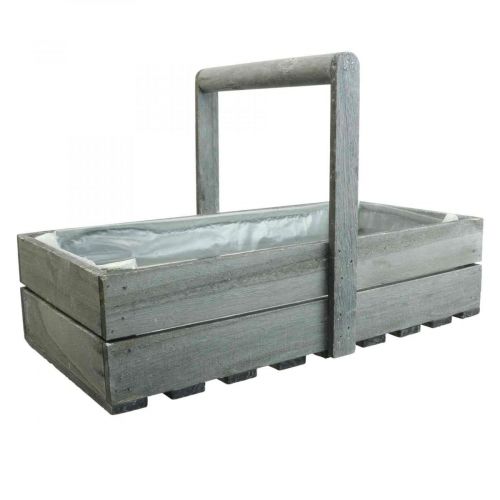 Vintage bloembak plantenbak houten bak 40×20×10cm