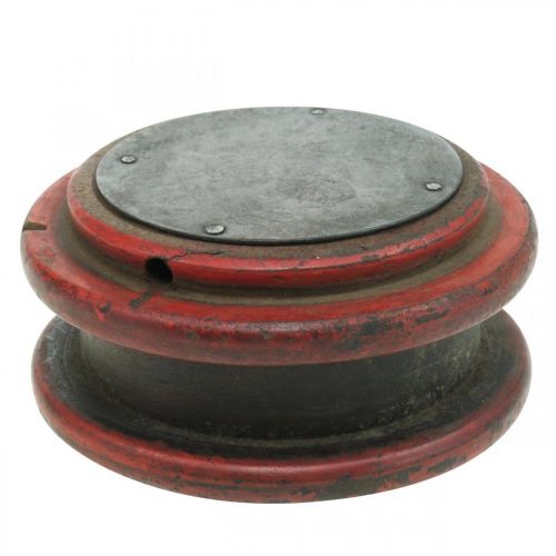 Floristik24 Deco keerrol, kandelaar, tafeldecoratie, industrieel design, vintage look Ø12cm